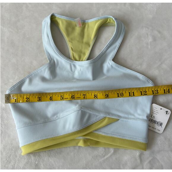 Free People Movement Palm Springs Sports Bra Women's Blue Size X-Small NWT - Picture 6 of 8